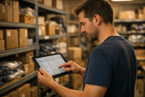 Client dans un magasin, expérience omnicanale